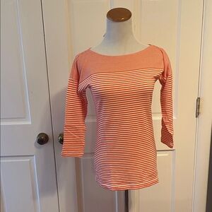 NWT Striped Orange Women's Top